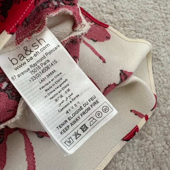 ba&sh Katia Boho Resort Floral Mini Dress M - Picture 9 of 10